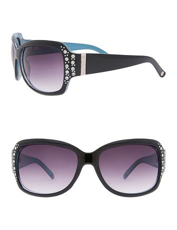 Two-tone Rhinestone Sunglasses by Lane Bryant