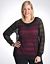 Full figure sheer lace sweatshirt