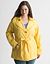 Ruffled trench coat