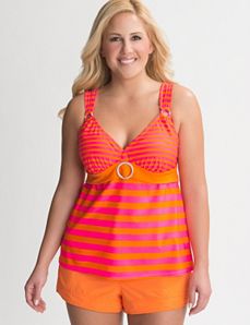 Bright stripe no wire swim tank by Cacique