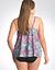 Cascading swirl swim tank with built in plunge bra