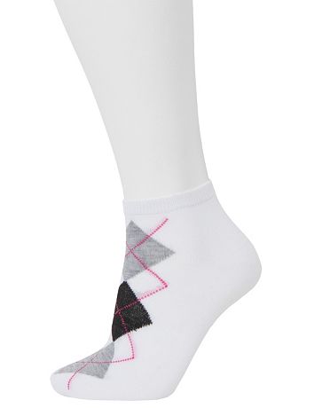 Low cut argyle socks 3 pack by Lane Bryant