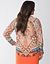 Lane Collection scarf print utility blouse