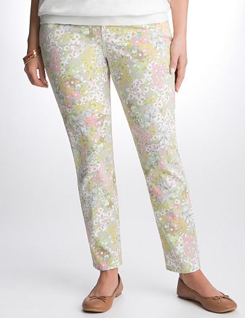 Full Figure Floral Skinny Jean by Lane Bryant