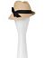 Straw fedora with bow by Lane Bryant