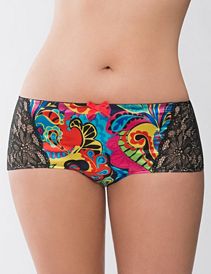 Picasso paisley boyshort panty by Cacique