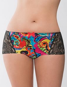 Picasso paisley boyshort panty by Cacique