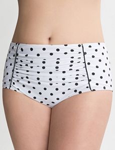 Polka dot swim hipster