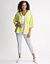 Plus Size Draped Sleeve Striped Hoodie by Lane Bryant