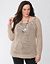Lane Collection open knit pullover sweater