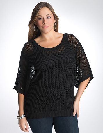 Open stitch sweater