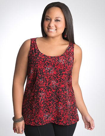 Shadow leopard sleeveless top by DKNY JEANS