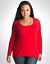 Mesh accent high low sweater by DKNY JEANS