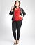 Plus Size lace peplum top by DKNY JEANS