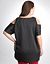 Full Figure Oil paint cold shoulder top by DKNY JEANS