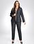 Full figure refined denim ankle pant
