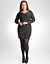 Full Figure Sparkle sweater dress by DKNY JEANS