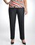 Full figure refined denim ankle pant