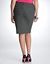Chevron pencil skirt