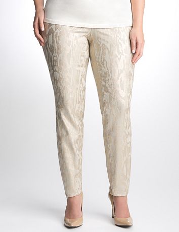 Full Figure Metallic moth print jegging by DKNY JEANS