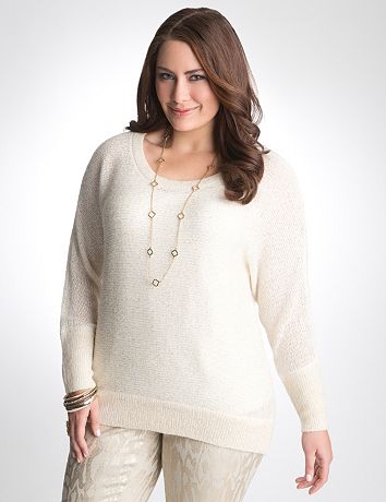 Sequin high low sweater by DKNY JEANS