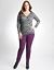 Shirred lace print top by DKNY JEANS