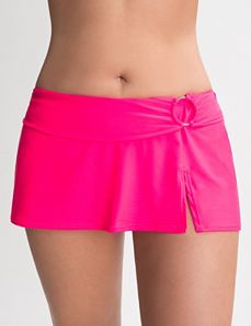 Belted swim skirt