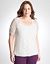 Lace high low top by DKNY JEANS