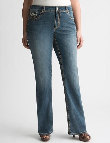 Embellished bootcut jean by Seven7
