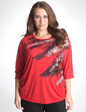 Animal striped tunic by Lane Bryant