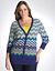 Flame stitch cardigan