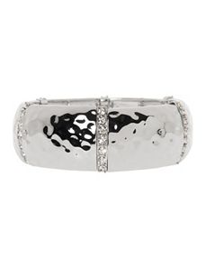 Hammered rhinestone bracelet by Lane Bryant