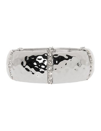 Hammered rhinestone bracelet by Lane Bryant