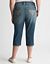 Full Figure Embellished Denim Capri by Lane Bryant