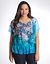 Drop waist paisley tee