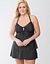 Polka dot keyhole tankini top by Cacique