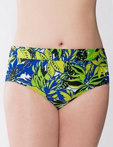 Beach Basics floral swim hipster