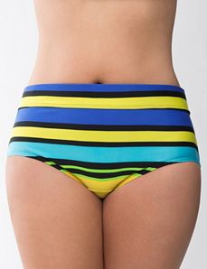 Striped swim hipster by Cacique