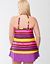 Striped tankini swim top by Cacique