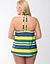 Striped keyhole tankini top by Cacique