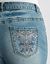Plus Size embellished cuffed capri