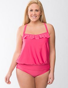 Blouson swim tank by Cacique