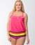 Blouson swim tank by Cacique