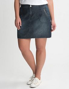 Full Figure Denim Scooter by Lane Bryant