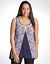 Sequin scarf print tank by Lane Bryant