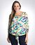Plus size chiffon tie front blouse