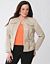 Leather Trim Cropped Jacket by Lane Bryant