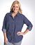 Star print chambray top by DKNY JEANS