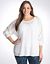 Mixed fabric dolman top by DKNY JEANS