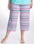 Striped cropped sleep pant